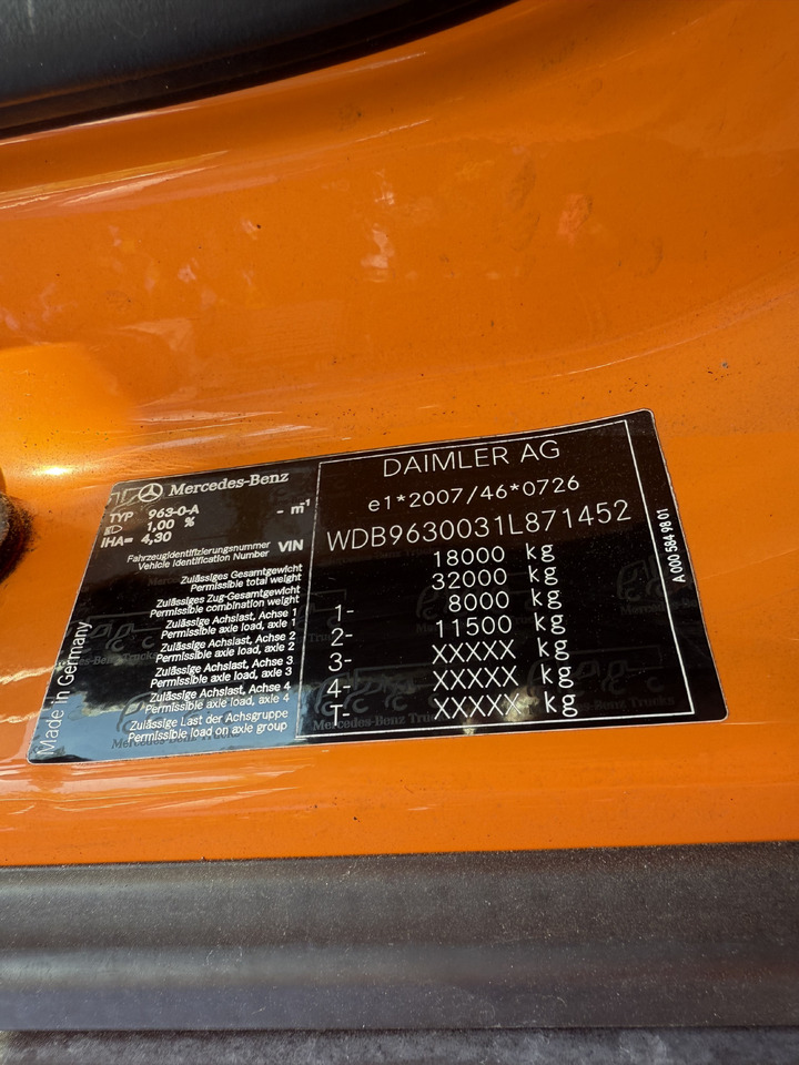 Mercedes-Benz Actros 1827 Kran Palfinger PK 9002 - Lastbil med presenning, Lastbil med kran: billede 3 Mercedes-Benz Actros 1827 Kran Palfinger PK 9002 - Lastbil med presenning, Lastbil med kran: billede 3