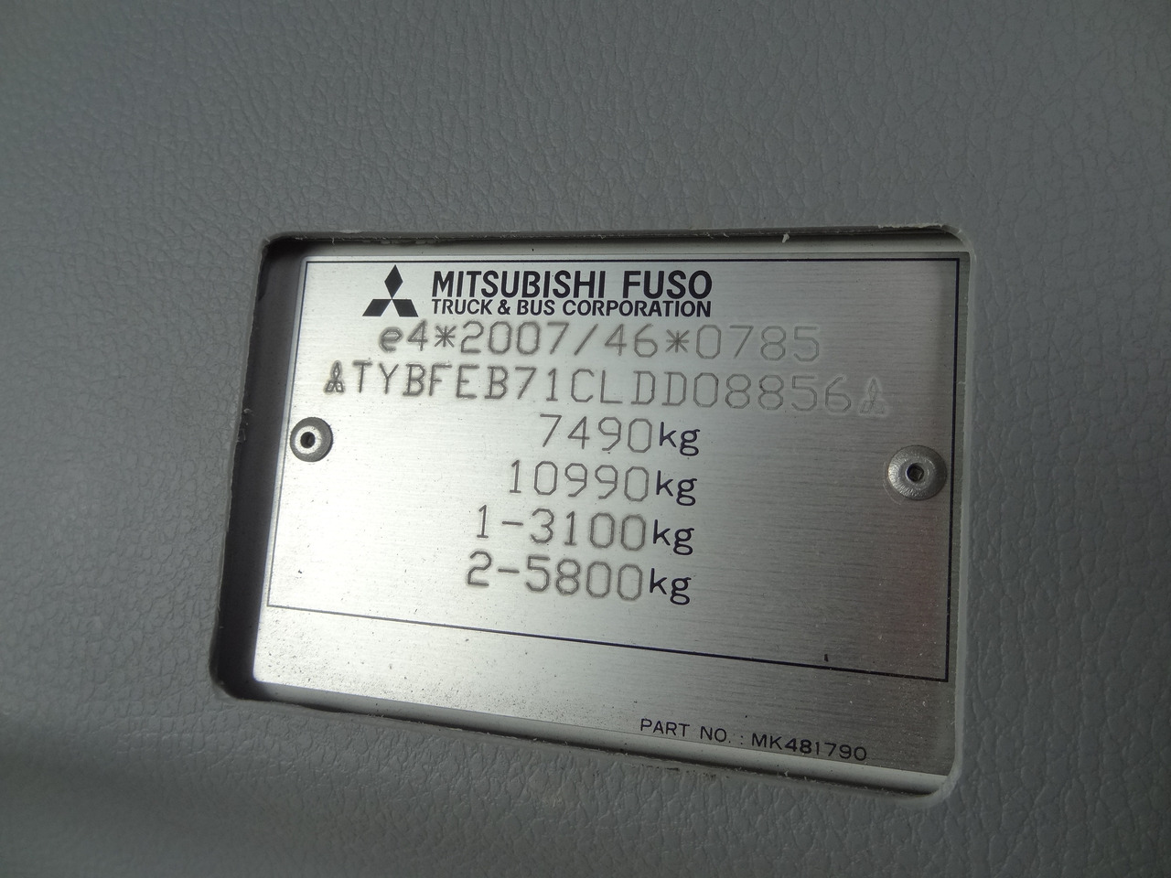 Tipvogn lastbil Mitsubishi Fuso 7C18 Meiller: billede 7