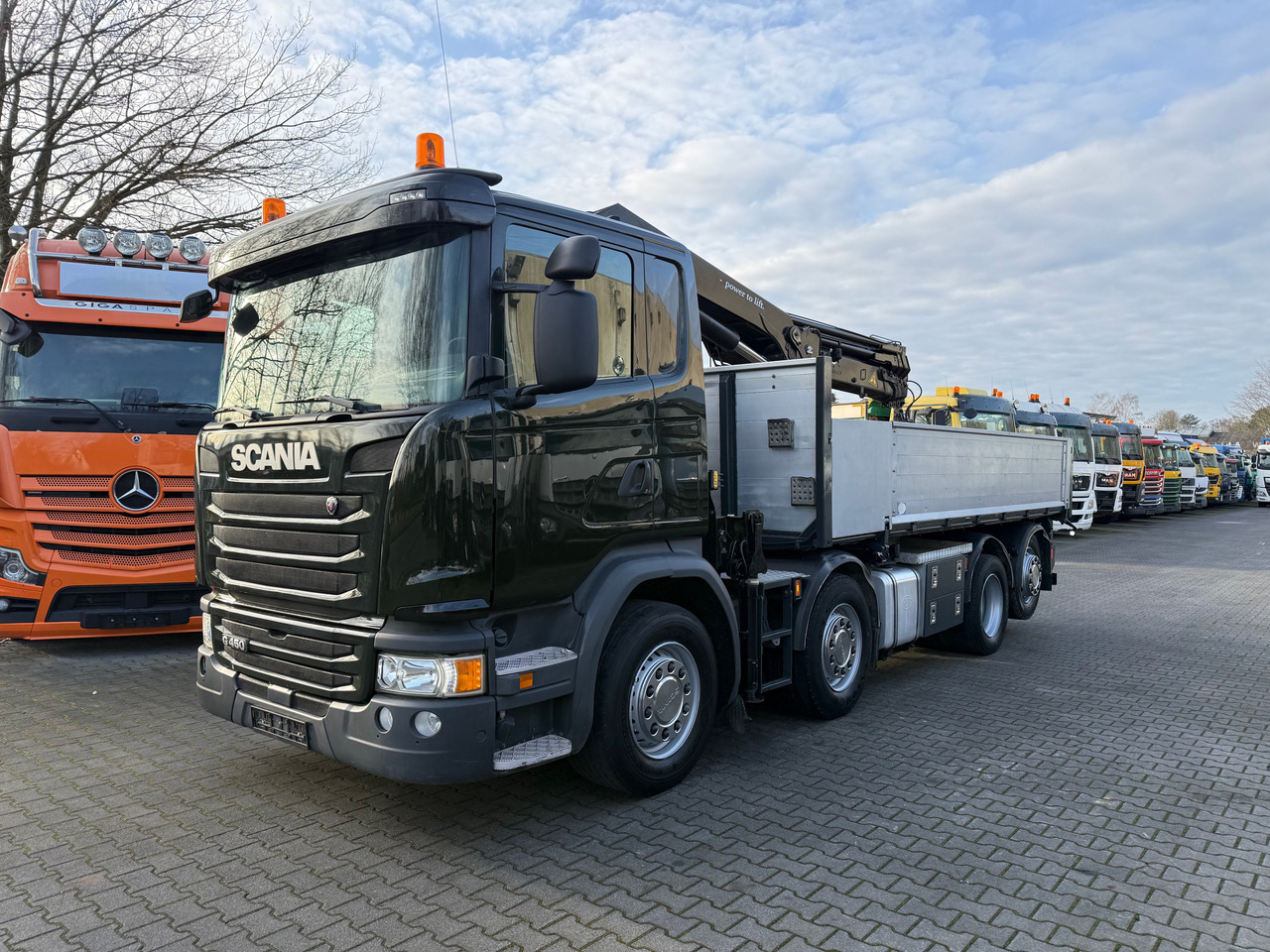 Scania G450 8X2*6 Kipper Kran HMF 2620 K5 - Tipvogn lastbil, Lastbil med kran: billede 1 Scania G450 8X2*6 Kipper Kran HMF 2620 K5 - Tipvogn lastbil, Lastbil med kran: billede 1