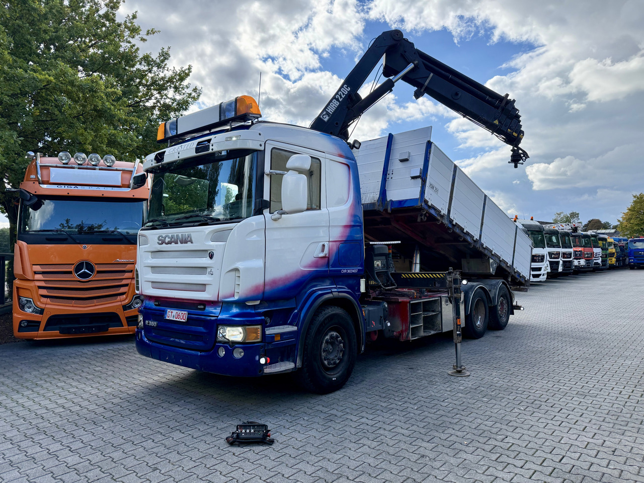 Scania R380 6X2*4 Kipper mit Kran HIAB 220 - Tipvogn lastbil, Lastbil med kran: billede 1 Scania R380 6X2*4 Kipper mit Kran HIAB 220 - Tipvogn lastbil, Lastbil med kran: billede 1