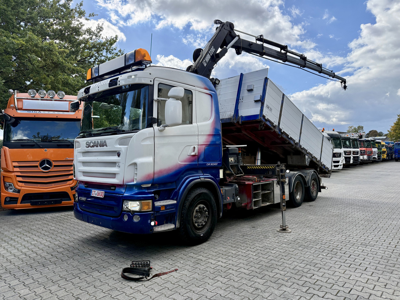 Scania R380 6X2*4 Kipper mit Kran HIAB 220 - Tipvogn lastbil, Lastbil med kran: billede 1 Scania R380 6X2*4 Kipper mit Kran HIAB 220 - Tipvogn lastbil, Lastbil med kran: billede 1
