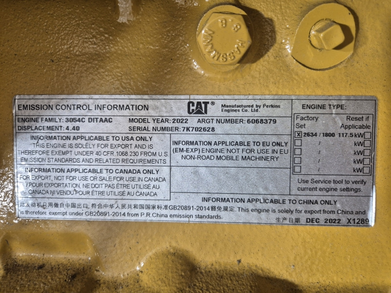 Caterpillar 3054C DITAAC Engine + Radiator - Motor for Industrimaskine: billede 2 Caterpillar 3054C DITAAC Engine + Radiator - Motor for Industrimaskine: billede 2