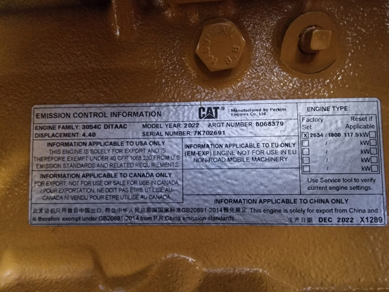 Ny Motor for Industrimaskine Caterpillar 3054C DITAAC Powerpack: billede 11 Ny Motor for Industrimaskine Caterpillar 3054C DITAAC Powerpack: billede 11