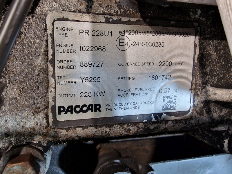 DAF CF PR228 U1 Refuse Spec Engine (Truck) - Motor for Lastbil: billede 2 DAF CF PR228 U1 Refuse Spec Engine (Truck) - Motor for Lastbil: billede 2
