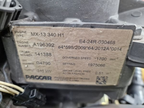 DAF MX-13 340 H1 Engine (Truck) - Motor for Lastbil: billede 2 DAF MX-13 340 H1 Engine (Truck) - Motor for Lastbil: billede 2