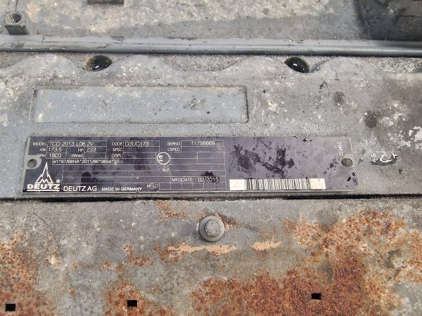 Deutz TCD 2013 L06 2V Engine (Industrial) - Motor for Industrimaskine: billede 2 Deutz TCD 2013 L06 2V Engine (Industrial) - Motor for Industrimaskine: billede 2