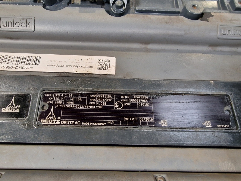 Deutz TCD 4.1 L4 Engine (Industrial) - Motor for Industrimaskine: billede 2 Deutz TCD 4.1 L4 Engine (Industrial) - Motor for Industrimaskine: billede 2