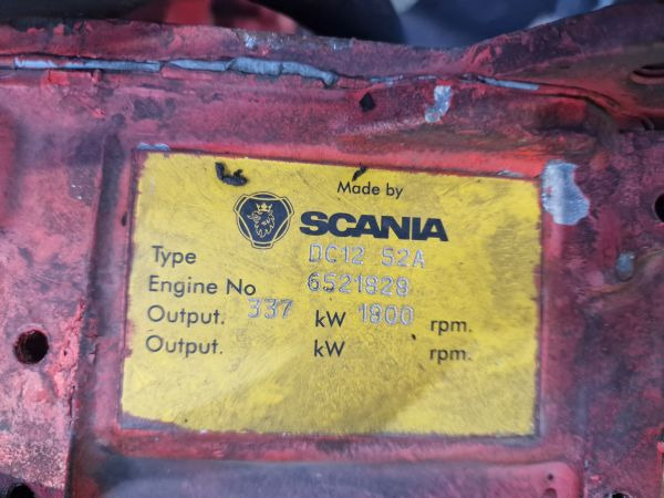 Scania DC12 52A Engine (Industrial) - Motor for Industrimaskine: billede 2 Scania DC12 52A Engine (Industrial) - Motor for Industrimaskine: billede 2
