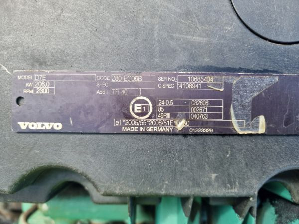 Volvo D7E 280-EC06B Truck Spec Engine (Truck) - Motor for Lastbil: billede 2 Volvo D7E 280-EC06B Truck Spec Engine (Truck) - Motor for Lastbil: billede 2