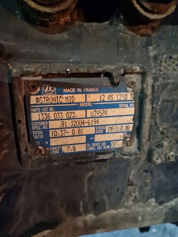 ZF Astronic 12AS1210TO Gearbox - Gearkasse: billede 2 ZF Astronic 12AS1210TO Gearbox - Gearkasse: billede 2