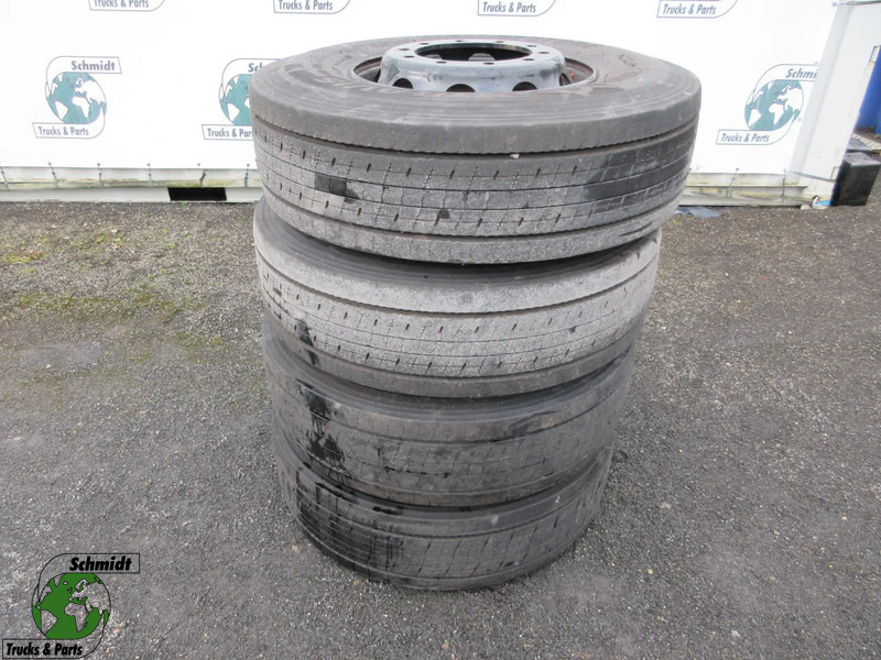 Bridgestone 315/ 80R 22.5 M+S 4 X VOORBAND MODEL 2023 2X 60 % 2X 90 % - Dæk for Lastbil: billede 1 Bridgestone 315/ 80R 22.5 M+S 4 X VOORBAND MODEL 2023 2X 60 % 2X 90 % - Dæk for Lastbil: billede 1