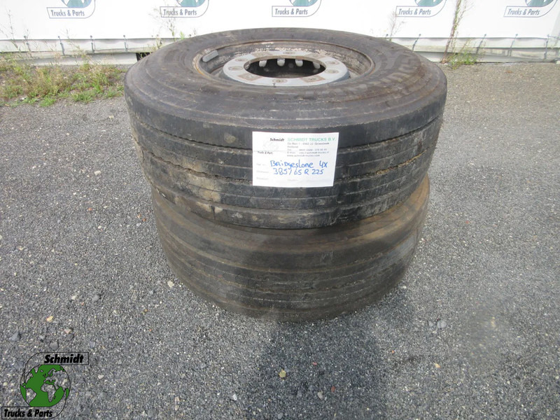 Bridgestone 385 / 65 R 22.5 OPLEGGER BANDEN MET STAAL WIEL - Dæk for Lastbil: billede 1 Bridgestone 385 / 65 R 22.5 OPLEGGER BANDEN MET STAAL WIEL - Dæk for Lastbil: billede 1