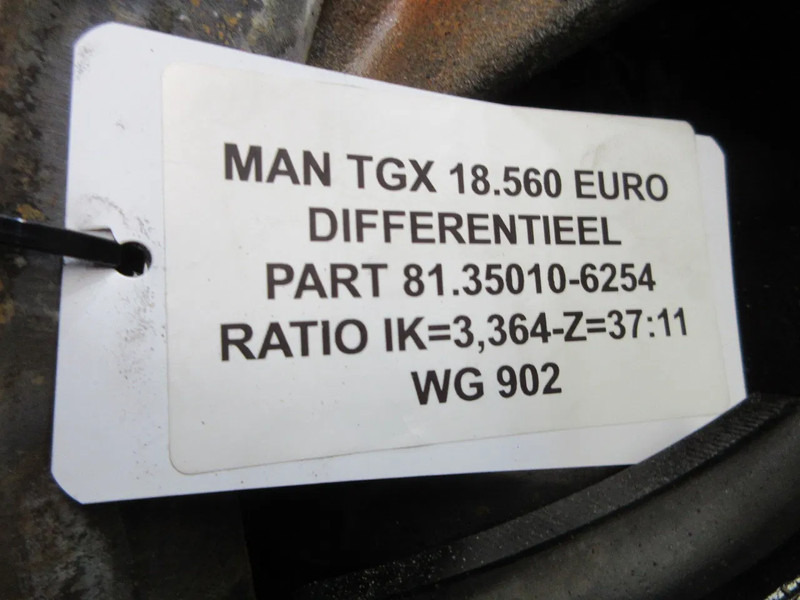 MAN 81.35010-6254 / 3,364 . Z=37:11 DIFFERENTIEEL MAN 18.560 EURO 6 - Differentialtandhjul for Lastbil: billede 5 MAN 81.35010-6254 / 3,364 . Z=37:11 DIFFERENTIEEL MAN 18.560 EURO 6 - Differentialtandhjul for Lastbil: billede 5