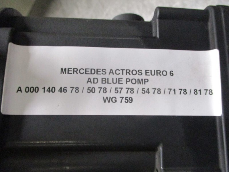 Mercedes-Benz A 000 140 46 78/A 000 140 50 78/A 000 140 57 78 AD BLUE POMP - Brændstofpumpe for Lastbil: billede 2 Mercedes-Benz A 000 140 46 78/A 000 140 50 78/A 000 140 57 78 AD BLUE POMP - Brændstofpumpe for Lastbil: billede 2