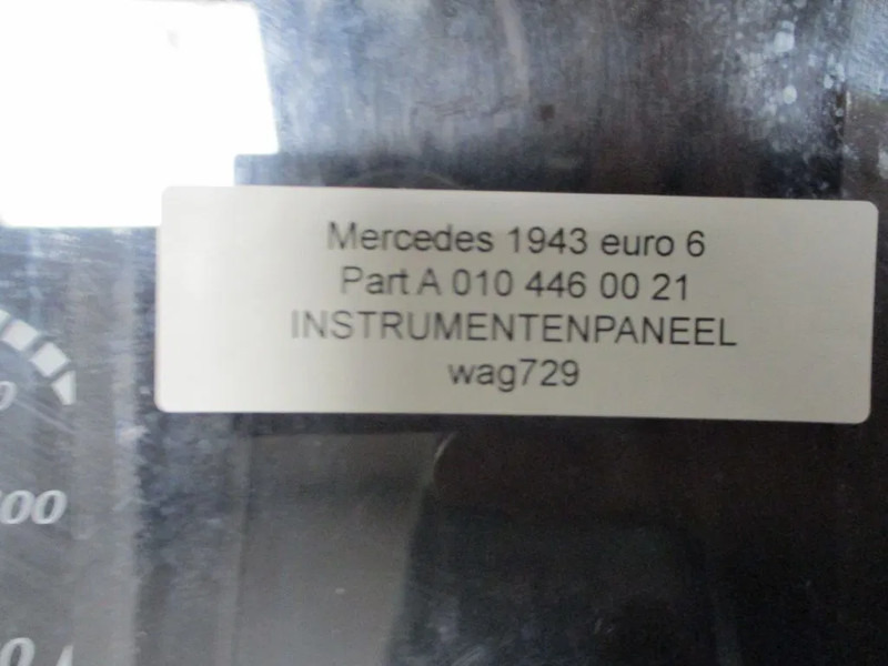 Mercedes-Benz A 010 446 00 21 INSTRUMENTENPANEEL MERCEDES ACTROS EURO 6 - Instrumentbræt for Lastbil: billede 2 Mercedes-Benz A 010 446 00 21 INSTRUMENTENPANEEL MERCEDES ACTROS EURO 6 - Instrumentbræt for Lastbil: billede 2