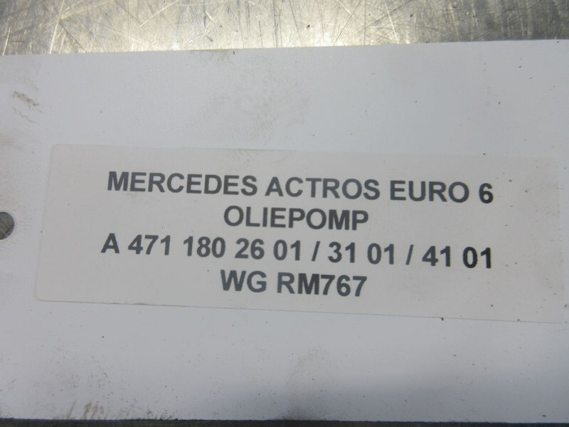 Mercedes-Benz A 471 180 26 01 / 31 01 / 41 01 OLIEPOMP OM471LA EURO 6 - Oliepumpe for Lastbil: billede 5 Mercedes-Benz A 471 180 26 01 / 31 01 / 41 01 OLIEPOMP OM471LA EURO 6 - Oliepumpe for Lastbil: billede 5