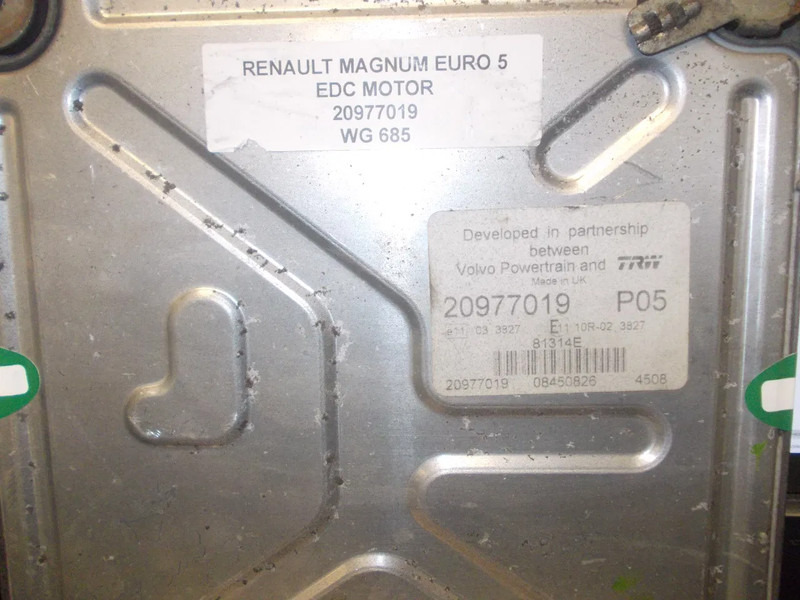 Renault 20977019 // P05 // P04 // RENAULT PRIMUEM MAGNUM EURO 5 - Elektrisk system for Lastbil: billede 2 Renault 20977019 // P05 // P04 // RENAULT PRIMUEM MAGNUM EURO 5 - Elektrisk system for Lastbil: billede 2