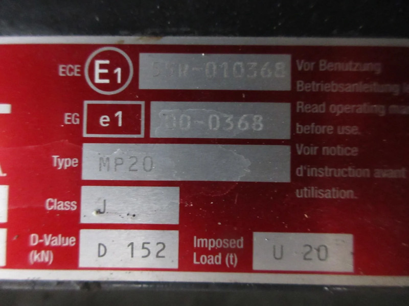 Jost 81.42710-6303// JOST D 152//MP20// 81.42710-6303// JOST D 152//MP20// MAN 18.420 EURO 6 MODEL 2020 - Drejeskammel for Lastbil: billede 5 Jost 81.42710-6303// JOST D 152//MP20// 81.42710-6303// JOST D 152//MP20// MAN 18.420 EURO 6 MODEL 2020 - Drejeskammel for Lastbil: billede 5