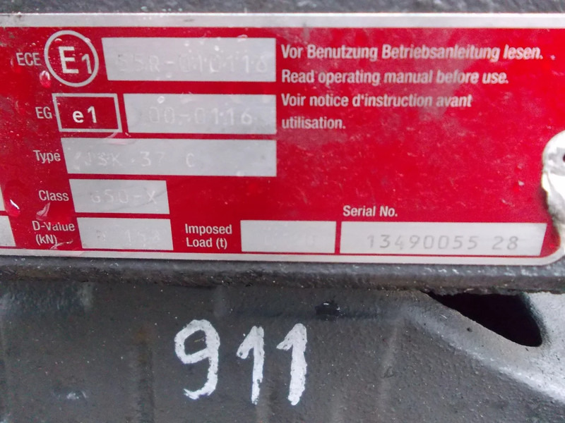 Jost G50-X D 152/JSK37C150Z1C G50-X D 152/JSK37C150Z1C DAF CF MODEL 2020 - Drejeskammel for Lastbil: billede 5 Jost G50-X D 152/JSK37C150Z1C G50-X D 152/JSK37C150Z1C DAF CF MODEL 2020 - Drejeskammel for Lastbil: billede 5