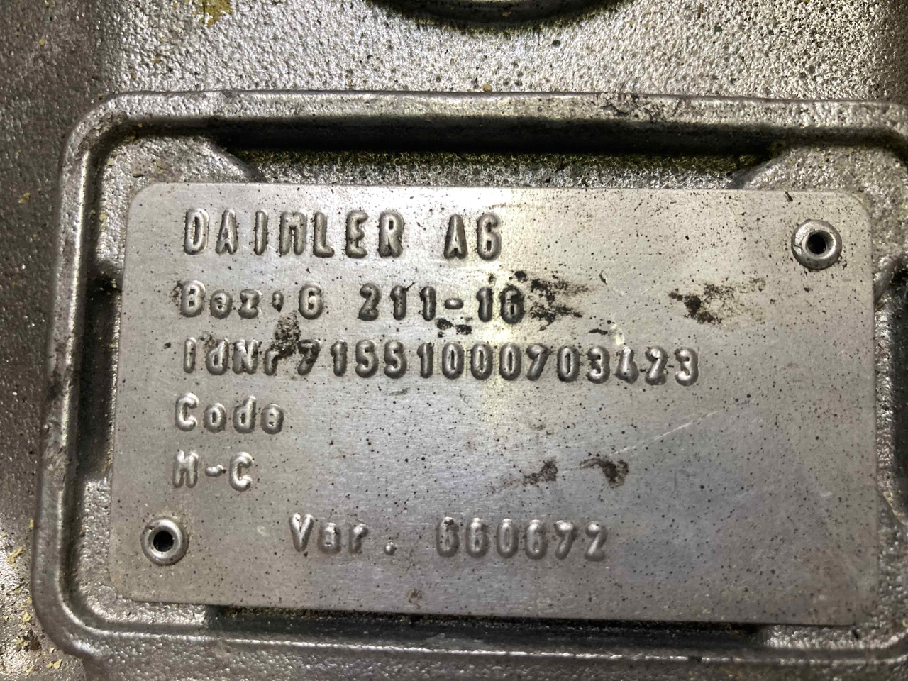 MERCEDES BENZ G211-16/G0231-16 - Gearkasse: billede 5 MERCEDES BENZ G211-16/G0231-16 - Gearkasse: billede 5