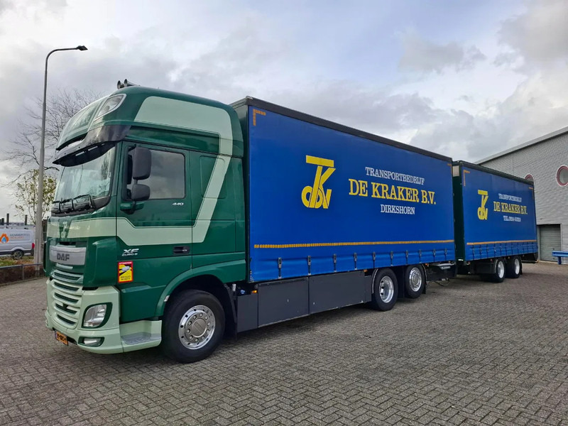 DAF XF106-440 / NL COMBI / TUV:21-10-2026 / ONLY:889634 KM / PARKCOOL / GEN2 V2 / PLATFORM 2 TON / NAVI / LWDS / EURO-6 / 2016 - Lastbil med presenning: billede 1 DAF XF106-440 / NL COMBI / TUV:21-10-2026 / ONLY:889634 KM / PARKCOOL / GEN2 V2 / PLATFORM 2 TON / NAVI / LWDS / EURO-6 / 2016 - Lastbil med presenning: billede 1