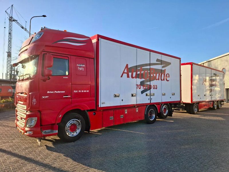 DAF XF106-530 / DEB / COMPLETE COMBI / SIDE DOORS / 2XPLATFORM 2500KG / ONLY:773032 KM / LWDS / LEATHER / EURO-6 / 2017 - Lastbil varevogn: billede 1 DAF XF106-530 / DEB / COMPLETE COMBI / SIDE DOORS / 2XPLATFORM 2500KG / ONLY:773032 KM / LWDS / LEATHER / EURO-6 / 2017 - Lastbil varevogn: billede 1