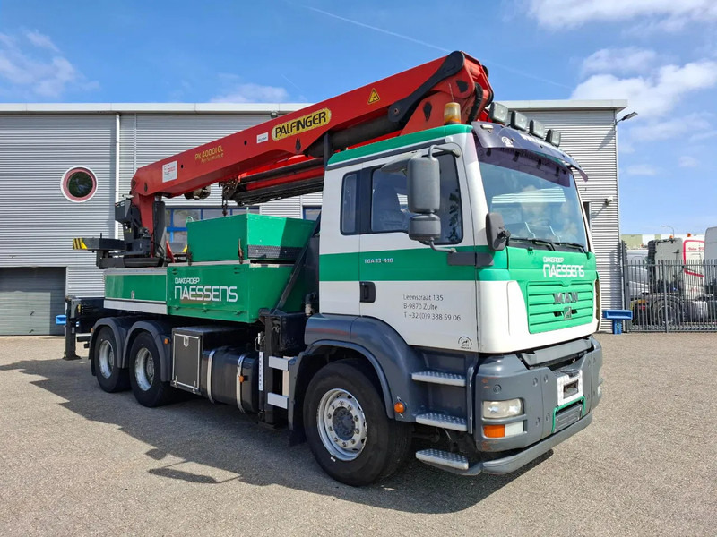 MAN TGA 33.410 / 6X4 / PALFINGER PK4000 1EL ROOFER CRANE / 25M / REMOTE / 2X BIG AXLE / 490677 KM / MANUAL / EURO-3 / 2005 - Lastbil med kran: billede 4 MAN TGA 33.410 / 6X4 / PALFINGER PK4000 1EL ROOFER CRANE / 25M / REMOTE / 2X BIG AXLE / 490677 KM / MANUAL / EURO-3 / 2005 - Lastbil med kran: billede 4