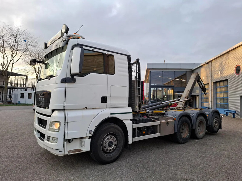 MAN TGX35.480 / LIFT+LENKACHSE / ONLY:392634 KM / JOAB HOOK / AIRCO / FRIDGE / AUTOMATIC / EURO-5 / 2012 - Lastbil med wirehejs: billede 1 MAN TGX35.480 / LIFT+LENKACHSE / ONLY:392634 KM / JOAB HOOK / AIRCO / FRIDGE / AUTOMATIC / EURO-5 / 2012 - Lastbil med wirehejs: billede 1