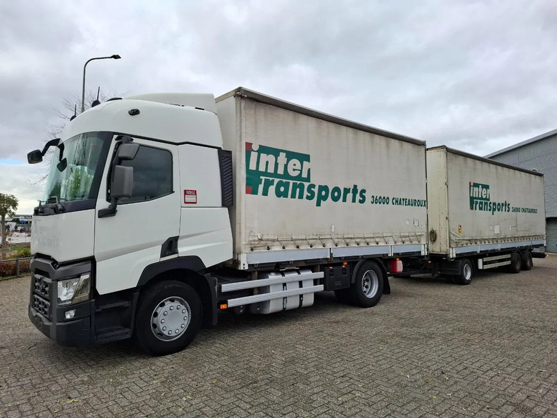 Renault T480 COMFORT / DOUBLE TANK / TIR LINE / TUV:30-03-2026 / THROUGH LOADING SYSTEM / LWDS / AUTOMATIC / EURO-6 / 2017 - Lastbil med presenning: billede 1 Renault T480 COMFORT / DOUBLE TANK / TIR LINE / TUV:30-03-2026 / THROUGH LOADING SYSTEM / LWDS / AUTOMATIC / EURO-6 / 2017 - Lastbil med presenning: billede 1