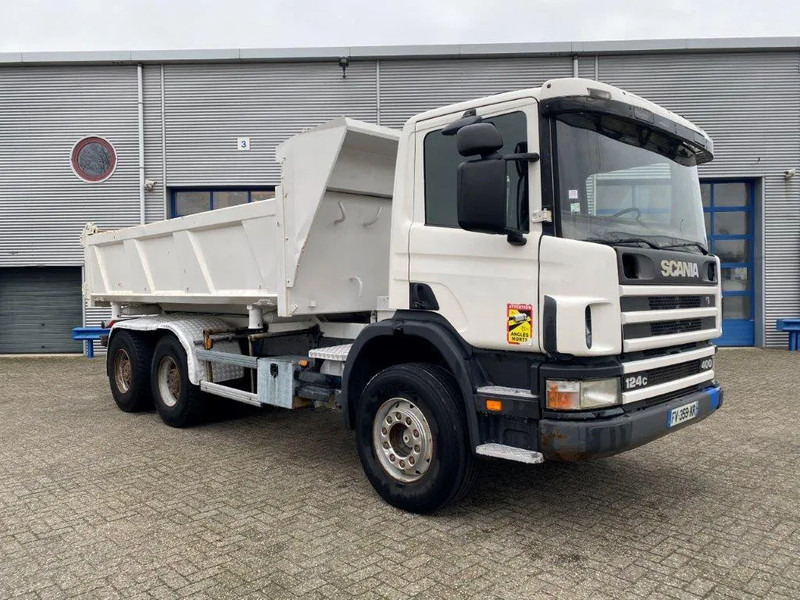 Scania 124-400 / 6X4 / RETARDER / BIG AXLE / FULL STEEL / 2SIDE TIPPER / OLD TACHO / AIRCO / MANUAL / EURO-2 / 2000 - Tipvogn lastbil: billede 5 Scania 124-400 / 6X4 / RETARDER / BIG AXLE / FULL STEEL / 2SIDE TIPPER / OLD TACHO / AIRCO / MANUAL / EURO-2 / 2000 - Tipvogn lastbil: billede 5