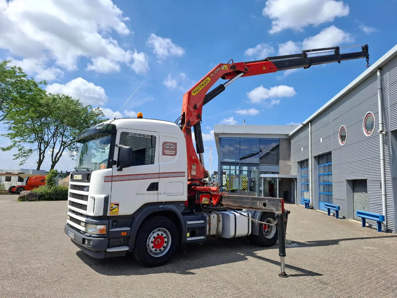Scania 124G-420 / RETARDER / PALFINGER PK32080 / DOUBLE TANK / AIRCO / GOOD CONDITION / MANUAL / EURO-3 / 2004 - Lastbil med kran: billede 2 Scania 124G-420 / RETARDER / PALFINGER PK32080 / DOUBLE TANK / AIRCO / GOOD CONDITION / MANUAL / EURO-3 / 2004 - Lastbil med kran: billede 2
