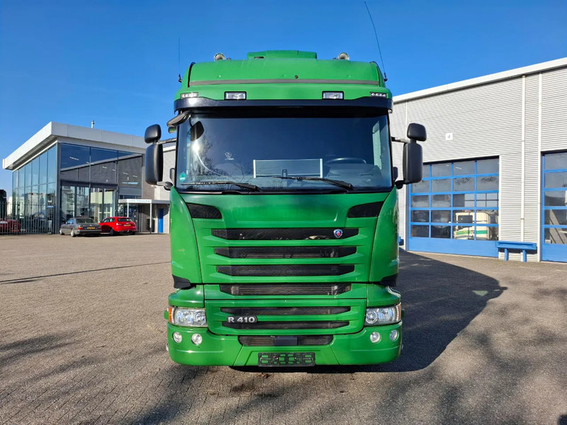 Lastbil med presenning Scania R410 / GERMAN TRUCK / RETARDER / LIFT+LENKACHSE / SLIDING ROOF / SMART TACHO / PARK AIRCO / NAVI / LWDS / AUTOMATIC / EURO-6 / 2: billede 8