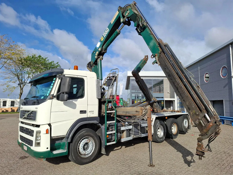 Volvo FM13-400 / 8X4 / AJK HOOK 25TON / CRANE HMF 1560 K3 / ROTATOR / LIFT+LENKACHSE / AIRCO / MANUAL / EURO-4 / 2007 - Lastbil med kran: billede 1 Volvo FM13-400 / 8X4 / AJK HOOK 25TON / CRANE HMF 1560 K3 / ROTATOR / LIFT+LENKACHSE / AIRCO / MANUAL / EURO-4 / 2007 - Lastbil med kran: billede 1