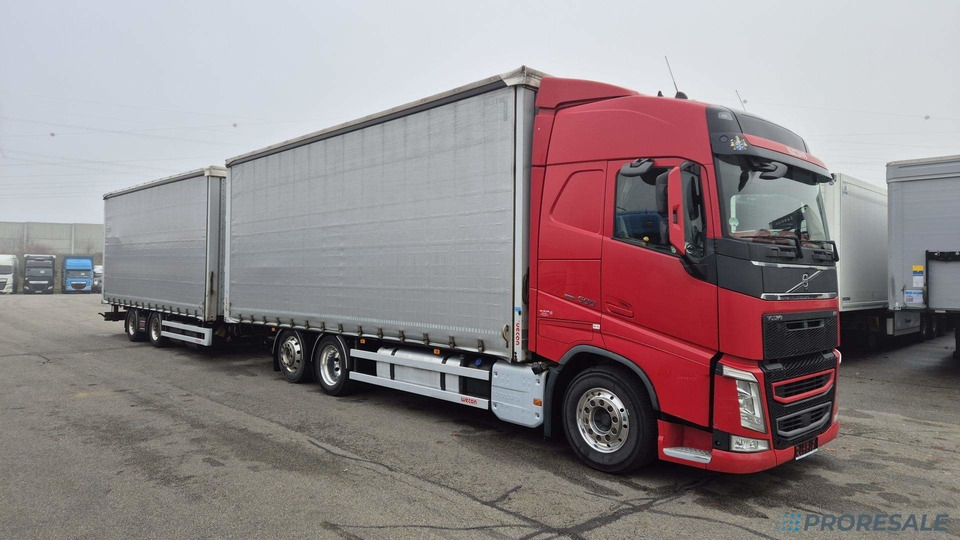 VOLVO FH 500 GLOBE XL EURO 6 - velkoobjemová souprava - prodejné jen s přívěsem WECON P0481W - cena je za celou soupravu - Lastbil med presenning: billede 1 VOLVO FH 500 GLOBE XL EURO 6 - velkoobjemová souprava - prodejné jen s přívěsem WECON P0481W - cena je za celou soupravu - Lastbil med presenning: billede 1