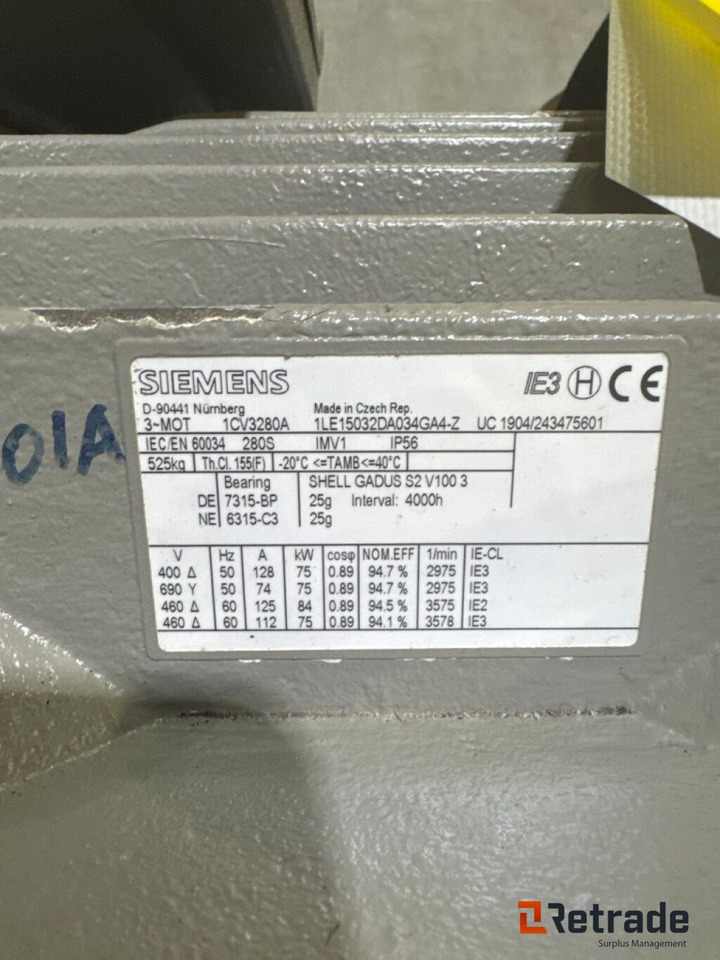 690V Siemens el motor - Elektrisk system for Industrimaskine: billede 3 690V Siemens el motor - Elektrisk system for Industrimaskine: billede 3