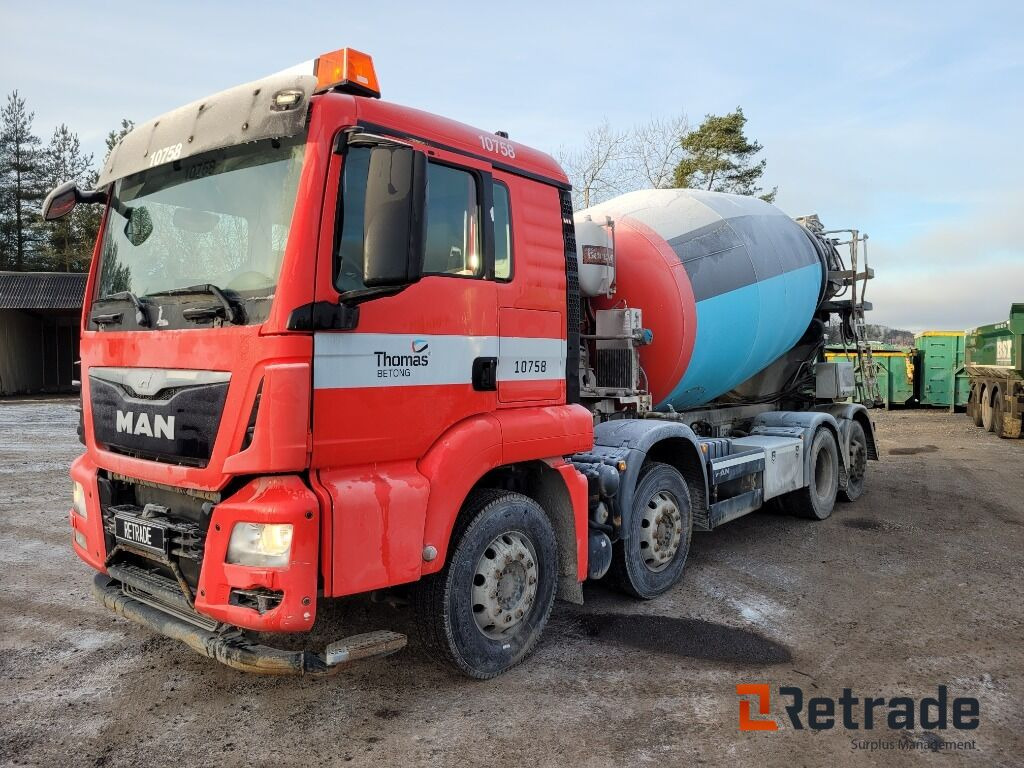 Betongbil 4-axlig Betongroterare MAN TGS 35.400 8X2-4 BL Euro 6 - Betonbil: billede 1 Betongbil 4-axlig Betongroterare MAN TGS 35.400 8X2-4 BL Euro 6 - Betonbil: billede 1