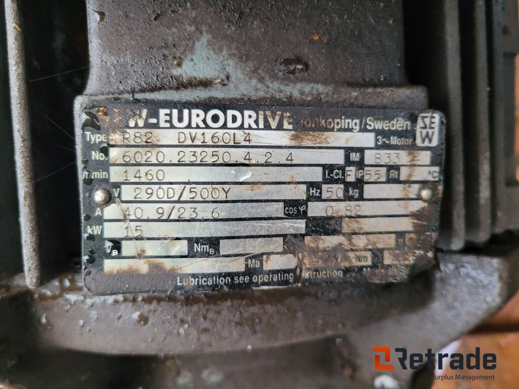 Elmotor SEW-Eurodrive RV82 DV160L4 - Elektrisk system for Industrimaskine: billede 4 Elmotor SEW-Eurodrive RV82 DV160L4 - Elektrisk system for Industrimaskine: billede 4