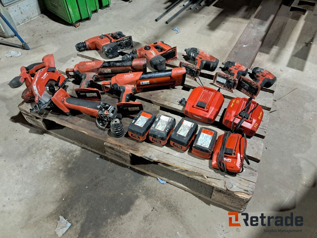 En palle med Hilti værktøj - Alt virker - Bygningsudstyr: billede 2 En palle med Hilti værktøj - Alt virker - Bygningsudstyr: billede 2