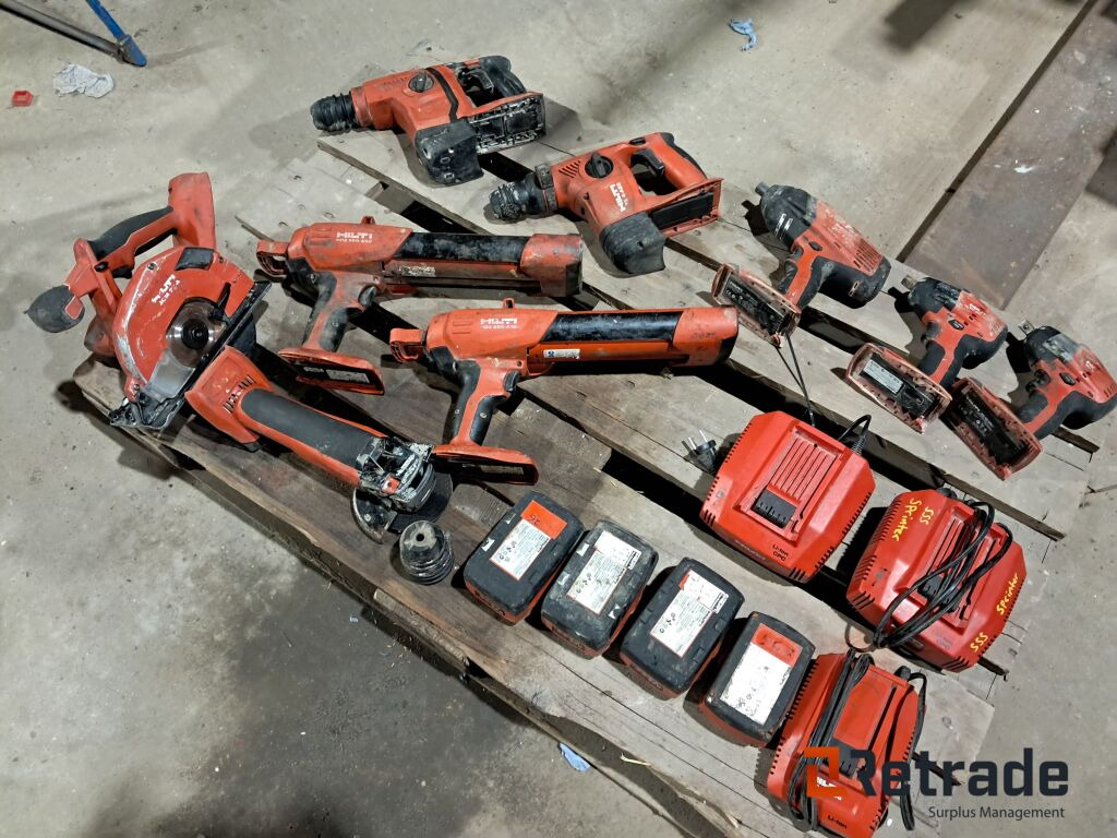 En palle med Hilti værktøj - Alt virker - Bygningsudstyr: billede 4 En palle med Hilti værktøj - Alt virker - Bygningsudstyr: billede 4