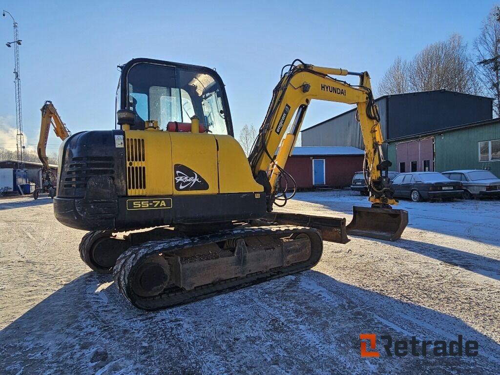 Grävmaskin Hyundai R55-7A Engcon tiltrotator - Entreprenørmaskin: billede 5 Grävmaskin Hyundai R55-7A Engcon tiltrotator - Entreprenørmaskin: billede 5