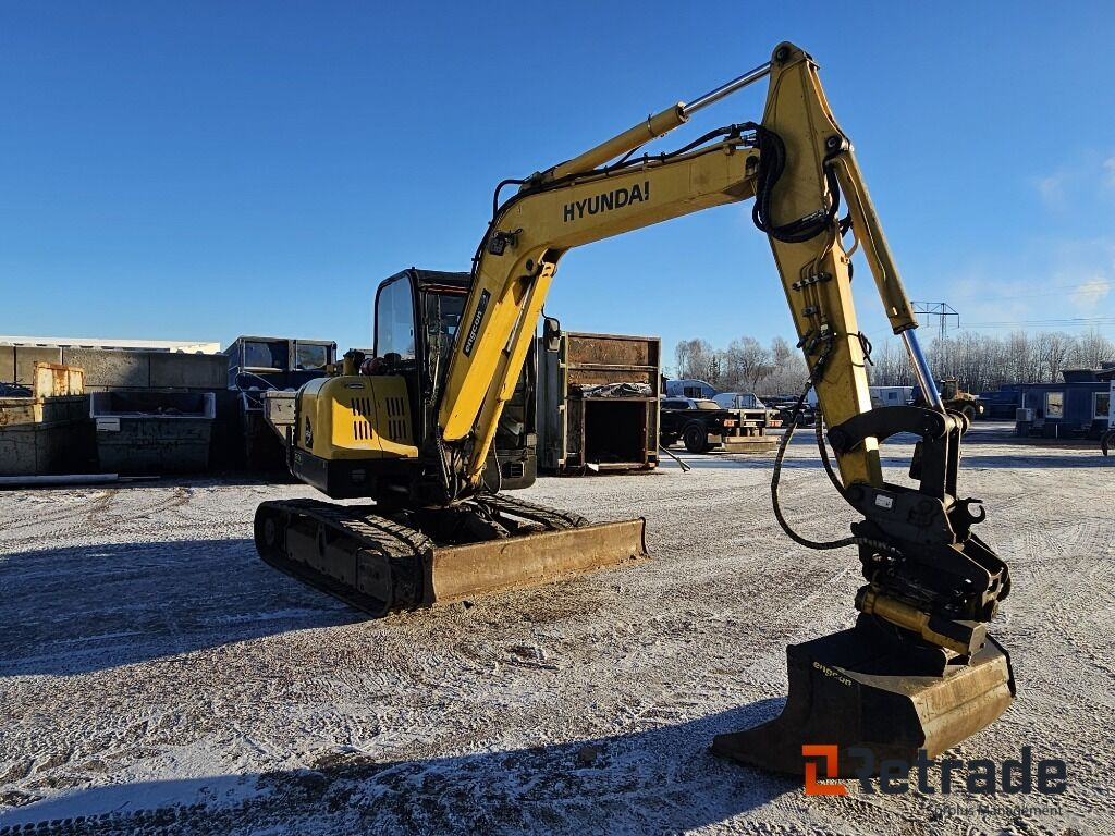Grävmaskin Hyundai R55-7A Engcon tiltrotator - Entreprenørmaskin: billede 4 Grävmaskin Hyundai R55-7A Engcon tiltrotator - Entreprenørmaskin: billede 4
