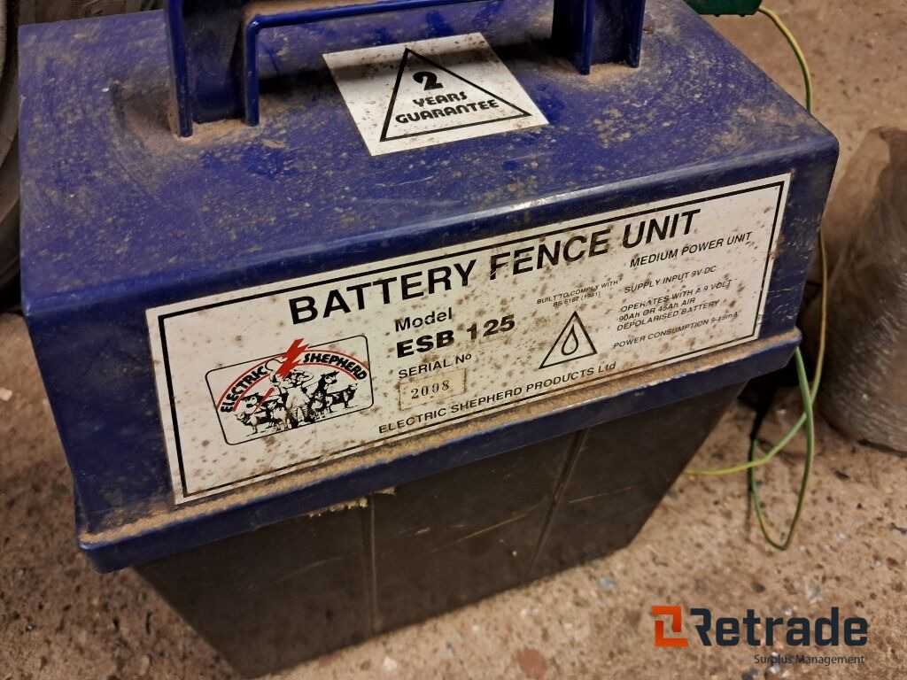 1000 m Elhegn med hegnsapparat fra Electric Shepherd ESB 125 - Landbrugsmaskine: billede 2 1000 m Elhegn med hegnsapparat fra Electric Shepherd ESB 125 - Landbrugsmaskine: billede 2