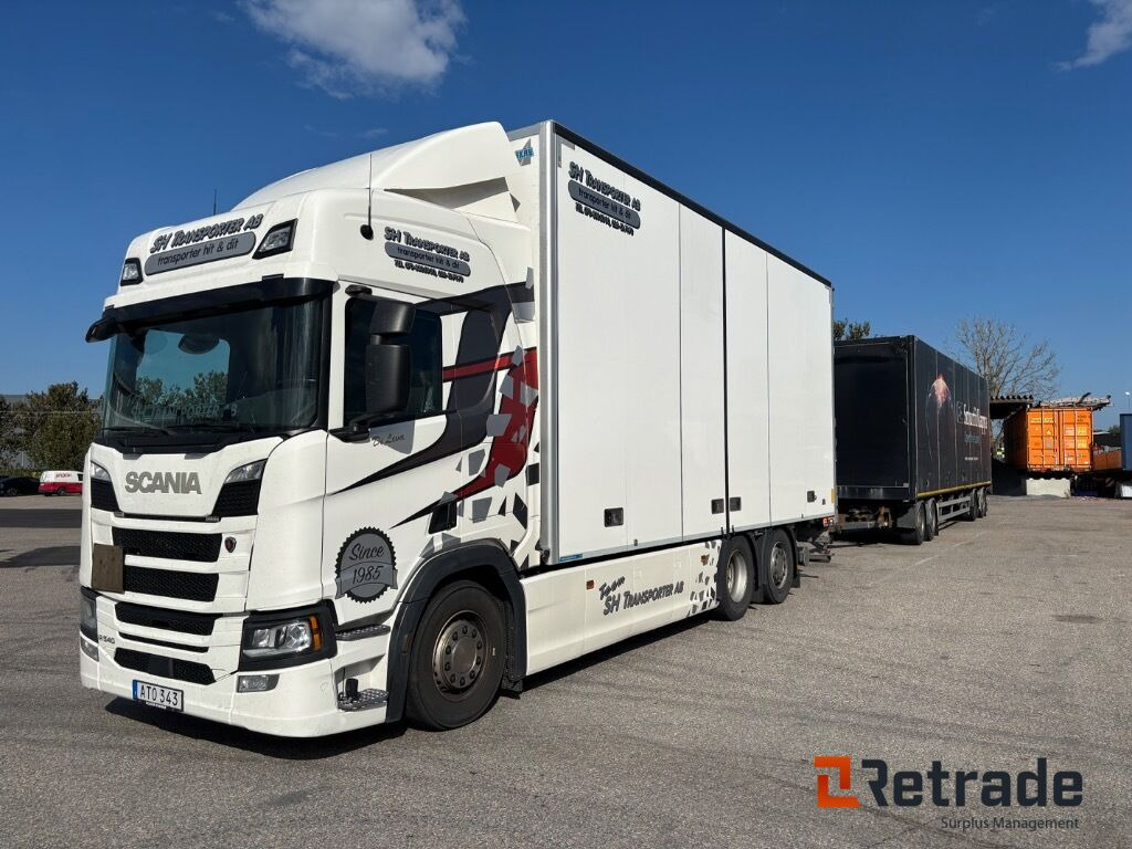 Lastbil med släp Scania R540 B6X2*4NB / NÄRKO D4HW13L62 - Lastbil varevogn: billede 1 Lastbil med släp Scania R540 B6X2*4NB / NÄRKO D4HW13L62 - Lastbil varevogn: billede 1