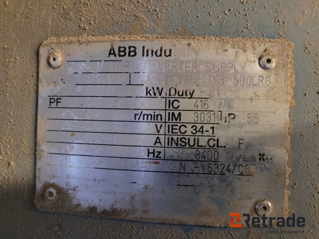 Øvrig maskin Stor elmotor ABB Industry HXR 500LR8 -1000kw: billede 6 Øvrig maskin Stor elmotor ABB Industry HXR 500LR8 -1000kw: billede 6
