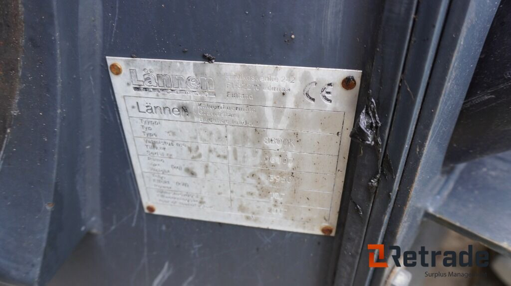 Gravelæssemaskine Traktorgrävare Lännen 8800 K Loggoslift: billede 17 Gravelæssemaskine Traktorgrävare Lännen 8800 K Loggoslift: billede 17