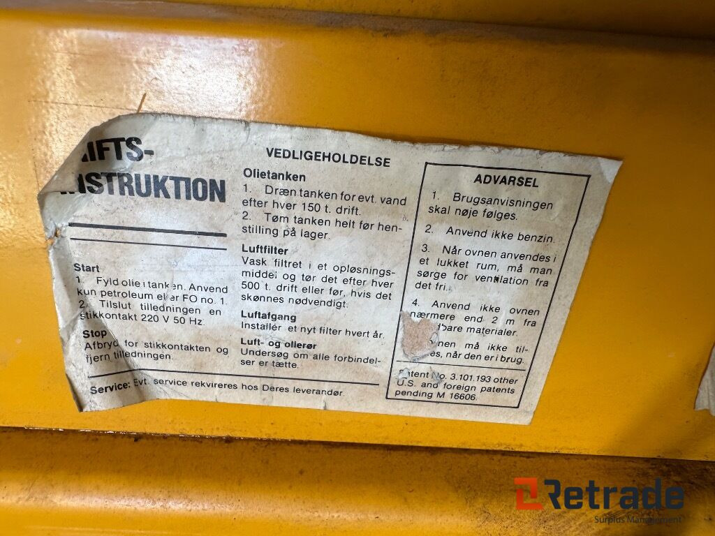 Varme kanon - Entreprenør varmeblæser: billede 5 Varme kanon - Entreprenør varmeblæser: billede 5