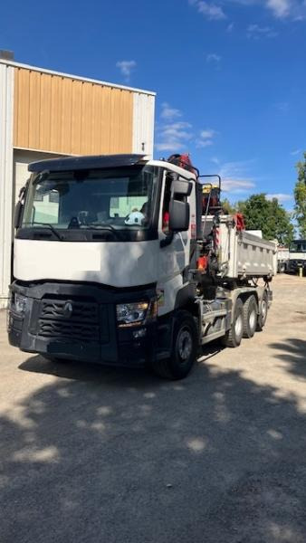 Renault Gamme T 480 - Tipvogn lastbil, Lastbil med kran: billede 1 Renault Gamme T 480 - Tipvogn lastbil, Lastbil med kran: billede 1