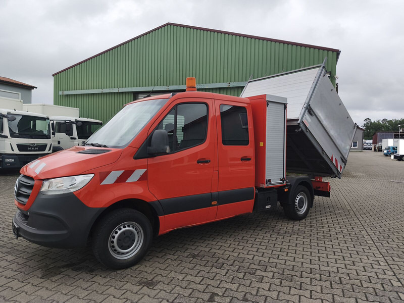 Mercedes-Benz 316 Sprinter DoKa Kipper Euro 6 4x2 (4) - Ladbil med tip, Mandskabsbil: billede 1 Mercedes-Benz 316 Sprinter DoKa Kipper Euro 6 4x2 (4) - Ladbil med tip, Mandskabsbil: billede 1