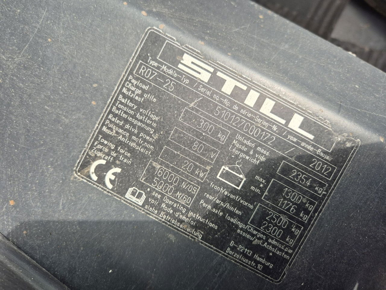 Elektrisk trækker STILL R 07-25 , NO Battery , NEW Tires: billede 18