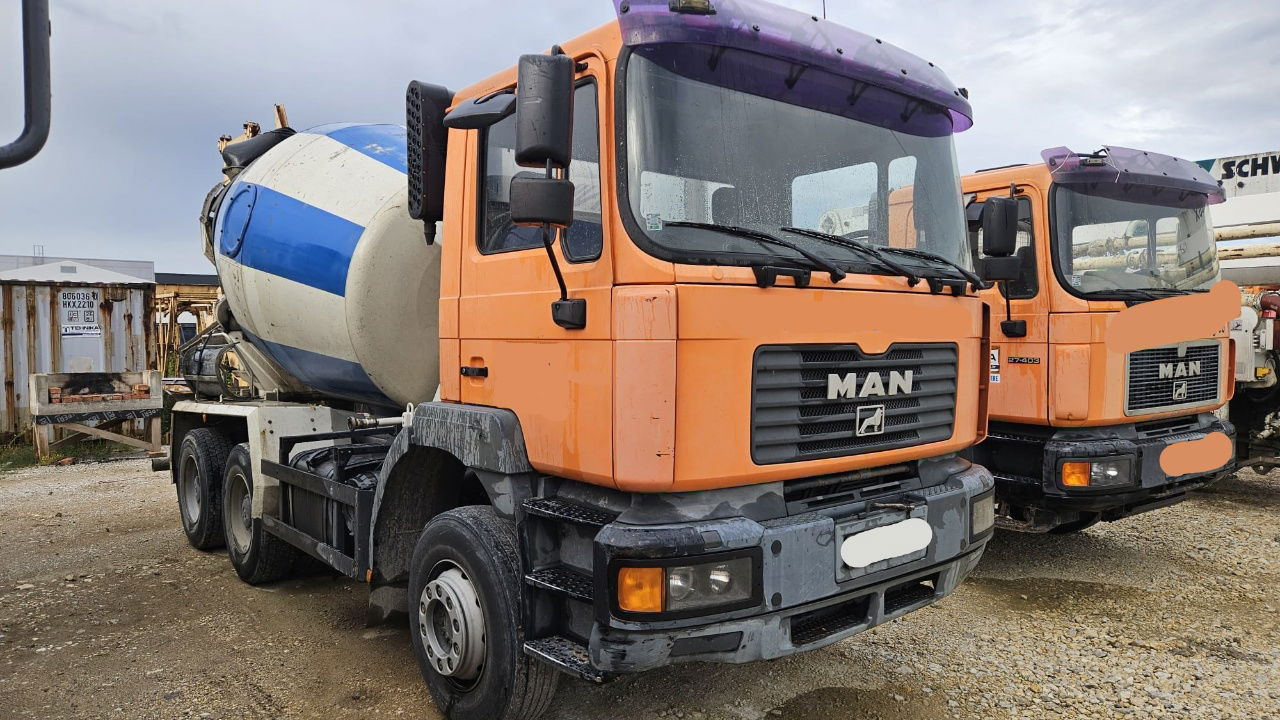 MAN FE 410A 8x4 mixer - 7m3 - euro 3 - Betonbil: billede 2 MAN FE 410A 8x4 mixer - 7m3 - euro 3 - Betonbil: billede 2